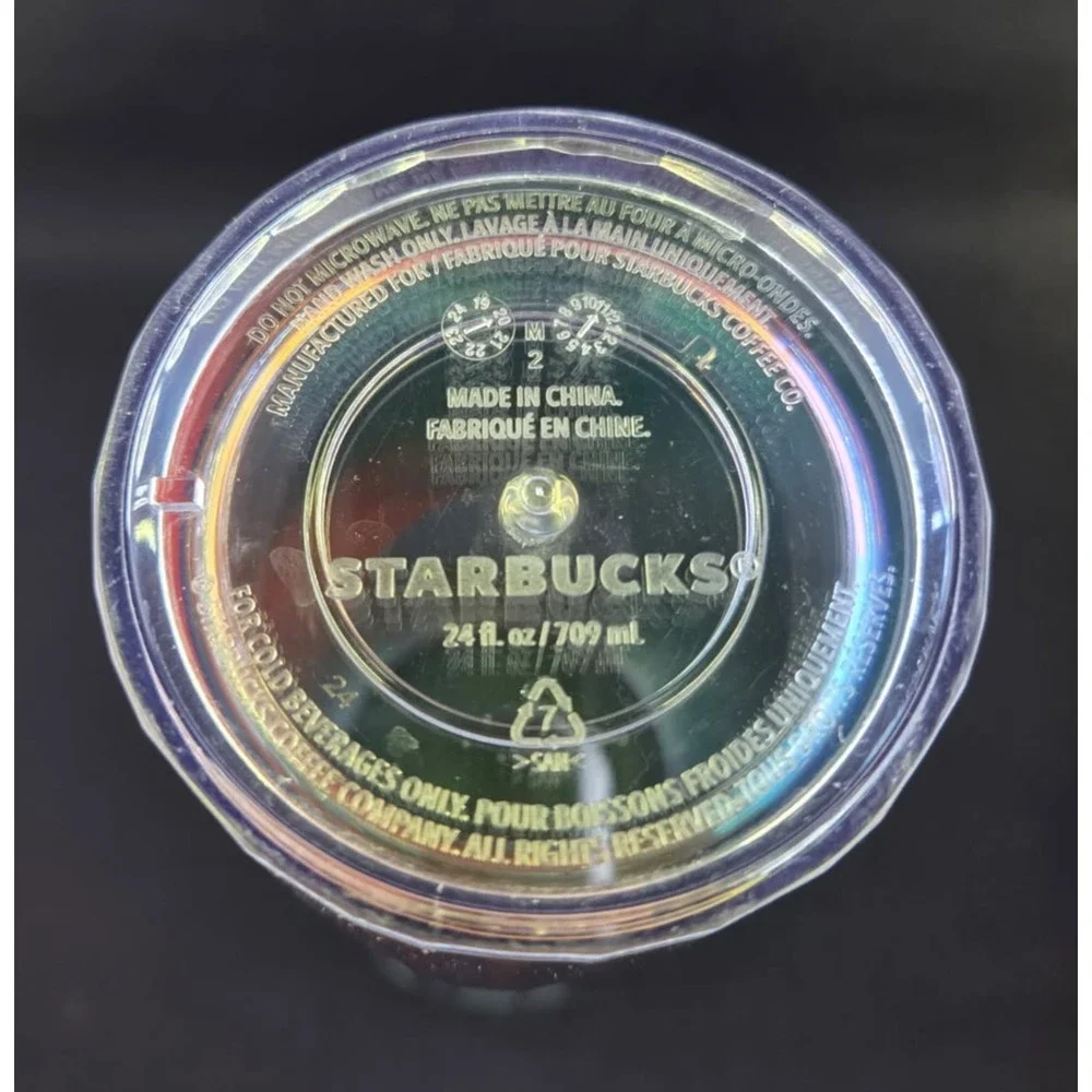Starbucks Exclusive 2021 Rainbow Pride Kaleidoscope 24 oz Cold Cup Tumbler